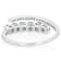 London Blue Topaz And Zircon Bypass Ring In Sterling Silver