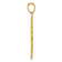 14k Yellow Gold Polished Cut-out Maple Leaf Pendant