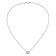 Rhodium Over 14K White Gold Lab Grown Diamond Halo Oval 18 Inch Necklace 0.68ctw