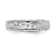 Rhodium Over 14K White Gold AA Quality Trio Mens Wedding Band