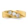 14K Yellow Gold Lab Grown Diamond SI1/SI2, G H I, Men's 3-stone Band
