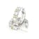 Two-Tone CZ Hoop Earrings In Platinum-Enhanced Sterling Silver And 18K
Gold Over Sterling Silver 3.72ctw