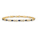 10k Yellow Gold and Rhodium Over 10k Yellow Gold Diamond and Sapphire
Infinity Bracelet