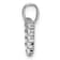 Rhodium Over 14K White Gold Lab Grown Diamond Letter M Initial Pendant