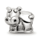 Sterling Silver Hippo Bead