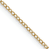 14k Yellow Gold 0.5mm Solid Curb 16 Inch Chain