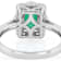 Zambian Emerald And Diamond Ring In Two-Tone Gold And Silver