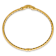 14K Yellow Gold Polished Heart Hinged Bangle Bracelet