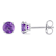 Amethyst 14K White Gold Earrings 0.80ctw