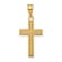 14K Yellow Gold Small Satin Cross Pendant