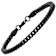 Men's 3.5mm Franco Link Bracelet In Black Ion-Plated Stainless Steel