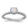 Sterling Silver Stackable Expressions Lab Created Opal Ring