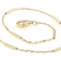 Dainty Bar Station Bracelet In 18K Gold Over Sterling Silver