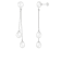 7-9mm White Cultured Freshwater Pearl Rhodium Over Sterling Silver Earrings