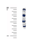 0.90ctw Sapphire and Diamond J Hoop Earrings in 14k White Gold