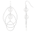 7-8mm white cultured freshwater pearl rhodium over sterling silver earrings