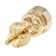 White Cubic Zirconia 14k Yellow Gold Studs With Velvet Gift Box 2.00ctw