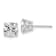 Rhodium Over 14K Gold Certified Lab Grown Diamond 3ct. VS/SI GH+,
4-Prong Earrings