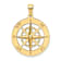 10K Yellow Gold Nautical Compass Charm