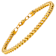 Men's 3.5mm Franco Link Bracelet In 18K Yellow Gold Over Stainless Steel