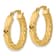 14K Yellow Gold 7/8" Polished Twisted Hoop Earrings