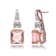 Champagne CZ Cascading Drop Earrings In 18K Rose Gold Over Sterling Silver