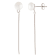 White Cultured Freshwater Pearl Rhodium Over Sterling Silver 7-8mm
Button Earrings