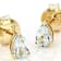 Sky Blue Topaz Pear Shape Stud Earrings In 18K Gold Over Sterling Silver