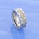 WARWICK Beveled Tungsten Carbide Wedding Band with Brush Finished Center
and Alternating Grooves 8mm