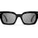 Chanel Black Frame with Chain Detail / Gray Polarized Lenses Sunglasses