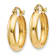 14k Yellow Gold Polished 3.5mm Hoop Earrings
