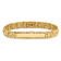 14k Yellow Gold Textured Nugget ID Bracelet