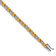 Rhodium Over 14k White Gold Oval Citrine and Diamond Bracelet