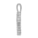 Rhodium Over 14K White Gold 1/6ct. Diamond Latin Cross Pendant
