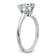 Rhodium Over 14K White Gold 1 3/4 ct. D E F Pure Light Round Moissanite
Solitaire Ring