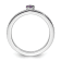 14K White Gold Stackable Expressions Amethyst and Diamond Ring 0.075ctw