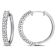 1.75ctw Created Moissanite Hoop Earrings in Sterling Silver