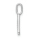 14K White Gold Diamond Letter A Initial Pendant