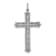 Rhodium Over 14K White Gold 1ct. Diamond Budded Cross Pendant