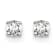 14K White Gold Lab Grown Diamond 1/5ctw VS/SI GH 4 Prong Earrings