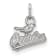 Rhodium Over Sterling Silver MLB Baltimore Orioles LogoArt Pendant