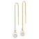 14K Yellow Gold 7-8mm White Rice Freshwater Cultured Pearl Dangle
Threader Earrings