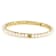 Cultured Freshwater Pearl Bangle Bracelet In 18K Gold Over Sterling
Silver 4mm