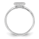 Rhodium Over Sterling Silver Polished Heart Children's Ring