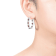 Red Color Cubic Zirconia, Rhodium White Gold Over Brass Base Inside Out
Hoop Earrings  6.9ctw