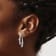 Rhodium Over 14K White Gold Lab Grown Diamond Front and Back Post Dangle Earrings