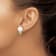 Sterling Silver 10-11mm Freshwater Cultured Button Pearl with Peridot Earrings