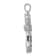 Rhodium Over 14k White Gold Diamond Cross Pendant