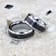KILAUEA Men’s Polished Tungsten Wedding Band with Lava Rock Stone Inlay
w/Polished Beveled Edges 8mm