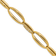 18K Yellow Gold Diamond Polished Oval Link 8-inch Bracelet 0.6ctw